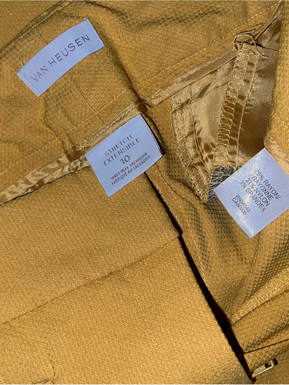 Van Heusen Mustard Yellow Chinos - Picture 3 of 3